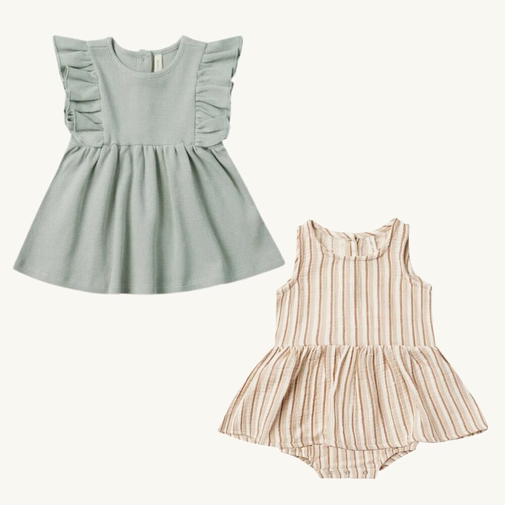 NEW - Quincy Mae dress and romper bundle
